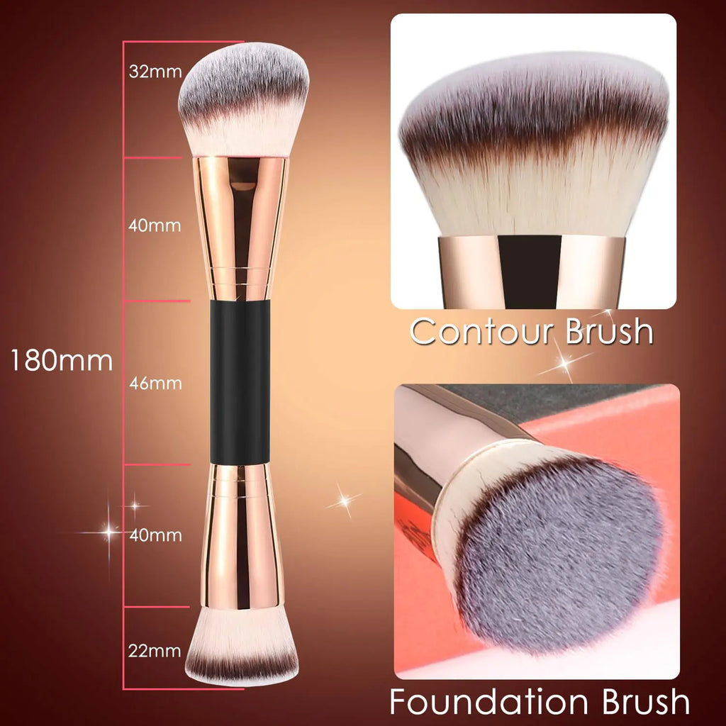 Pinceaux de maquillage double face
